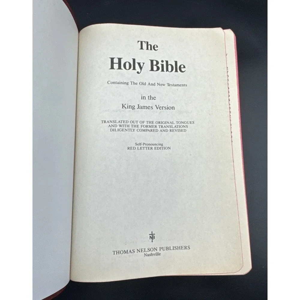 Thomas Nelson KJV Bible 1984 Red Letter Regency Dictionary Concordance 162MBG